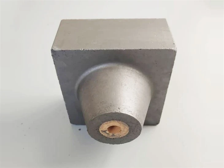 Bloque de pozo de boquilla de artesa